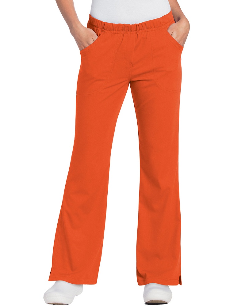 Urbane Ultimate Flare Leg Scrub Pants for Women: 2 Pocket  Modern Tailored Fit  Soft Stretch  Elastic Waist  Medical Scrubs 9306