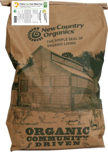 New Country Organics-Organic Wheat Free Layer Feed 25 Lb