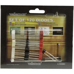Whadda Through Hole Diode Set, 120 Pieces