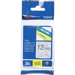 Brother TZe-MPSL31 Original P-Touch Label Tape (12mm X 4m) Black on Silver