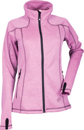 Divas Womens 2017 Performance Fleece Snow Jacket Pink/Black 4XL