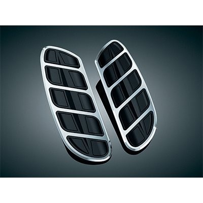 Kuryakyn 4397 Gloss Black Kinetic Swept Wing Floorboard Inserts for Most Harley (KU 4397)