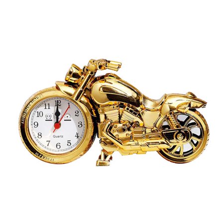 Timepiece Alarm Clock Hour Bell Creative Design Fashionable School or Work Multicolor Golden ABS Material Retro Style