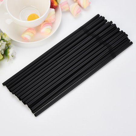 Roliyen 100Pcs 24CM Milk Tea Long Flexible Drinking Straws Wedding Party