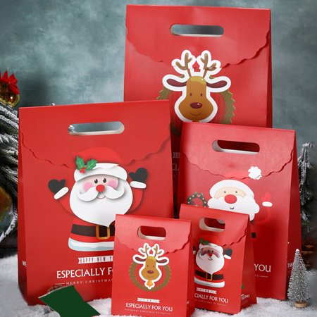 COOLL Exquisite Paper Creative Santa Claus Pattern Gift Bag Christmas Style Gift Pouch for Home  Color#4397