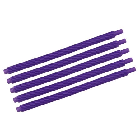 Roliyen 10pc Art Straw Creative Retractable Curved Long Plastic for Party Decorations