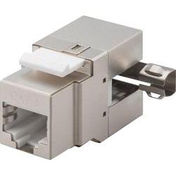 Wentronic Goobay CAT 6 KeyStone RJ45 Jack, STP Geschirmt, 250 MHz - Anschluß: LSA, 90° Gewinkelter Ausgang (95901)