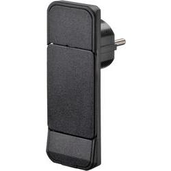 NVB 104548 Schutzkontakt-Flachstecker Kunststoff Mit Aussteckhilfe 230 V Schwarz IP20