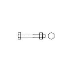 TOOLCRAFT 110780 Sechskantschrauben M14 50 Mm AuÃensechskant DIN 601 Stahl Galvanisch Verzinkt 50 S