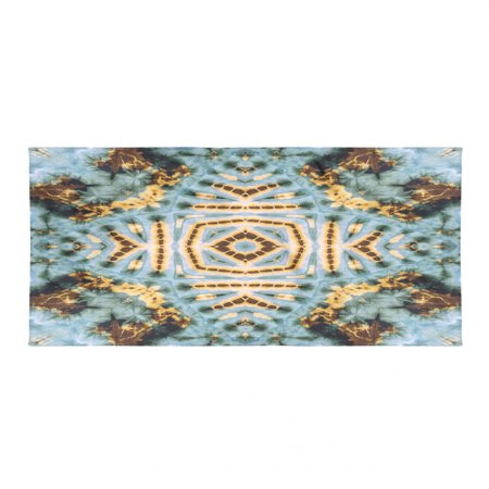 Hippie Backpacking Towel  Close up Effect Hippie Motif Maya Clan in Dirt Tones Counter Culture Print  Quick Dry Soft Absorbent Compact Microfiber for 