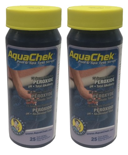 AquaChek 562249 Swimming Pool Spa Peroxide Alkalinity PH Test Strips - 50 Strips