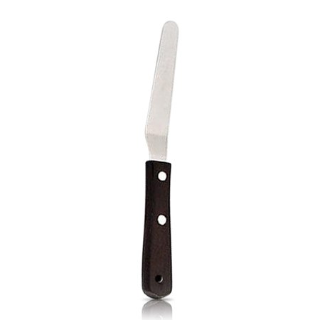 Icing Spatula Cake Cream Chocolate Butter Wooden Handle Scraper Smoother Type 2 4inch