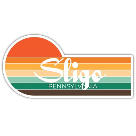 Sligo Pennsylvania 2292 X 2.25 Inch Fridge Magnet Retro Vintage Sunset City 70s Aesthetic Design