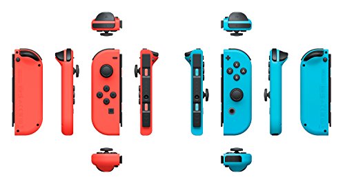 SWI Joy Con Pair Controller (Neon Red/Neon Light Blue)