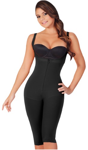 Salome 0516 Fajas Colombianas Reductoras Post Surgery Compression Garment for Women Black 3XL