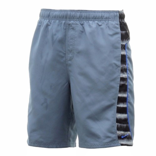 Nike Men's Contrast Side & Back Graphite Swim Trunk Volley Shorts Swimwear Sz: L