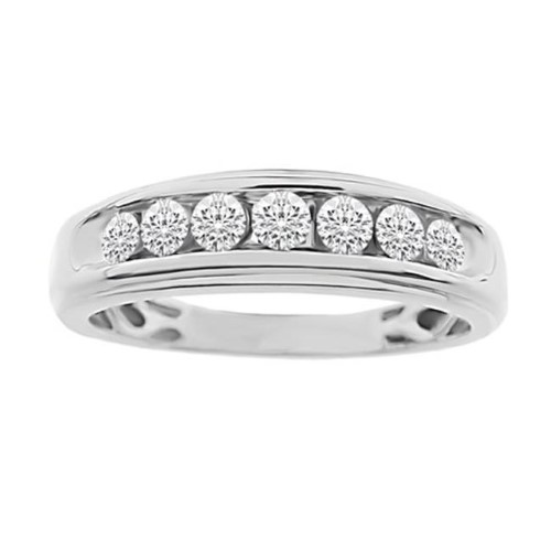 Promo Band 10 KT White Gold 0. Diamond Mens Band Ring, 10 in. (Pack of 50)
