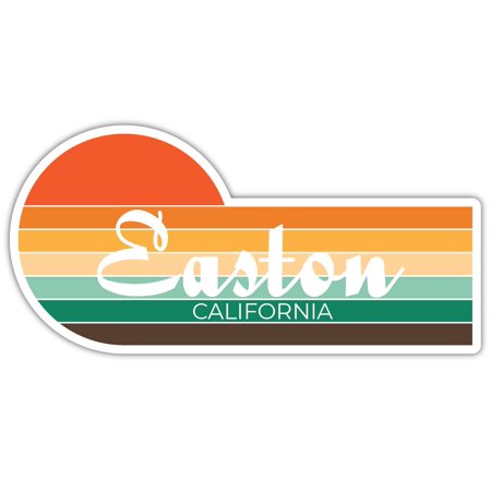 Easton California 3119 X 2.25 Inch Fridge Magnet Retro Vintage Sunset City 70s Aesthetic Design
