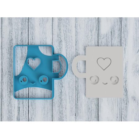 Cute Cartoon Coffee-Male Cookie Cutter / Sugar Cookie / Fondant / Clay (0049)