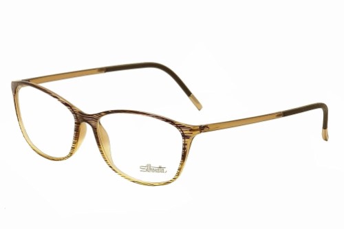 Silhouette Womens Eyeglasses SPX Illusion 1563 6051 Amber Full Rim Optical Frame