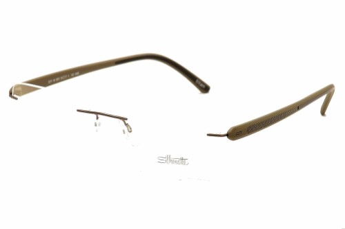 Silhouette Eyeglasses Carbon T1 Chassis 5408 6051 Beige Optical Frame 17x145mm