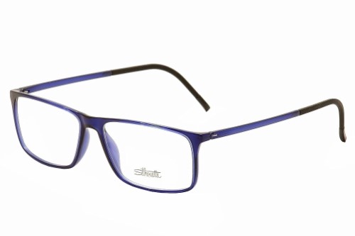 Silhouette Men's Eyeglasses SPX Illusion 2892 6051 Indigo Full Rim Optical Frame