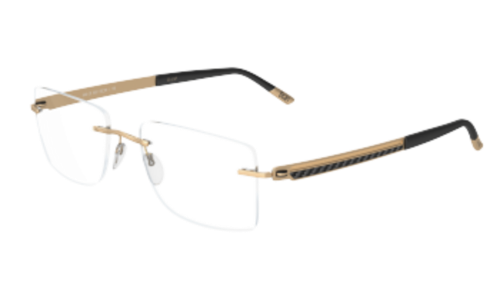 Eyeglasses Silhouette Carbon Refined ( 5440 ) 6051 Gold 53/19/145 3 Piece Frame Chassis