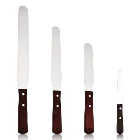 Icing Spatula Cake Cream Chocolate Butter Scraper Professional Smoother Type 1 4pcs