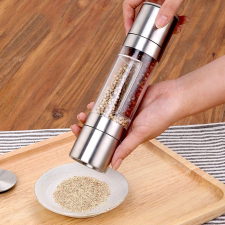 Simple Fashion Grinder Pepper Garlic Manual Mill Stainless Steel Seasoning Powder Grinding for Cooking Kitchen Tools
