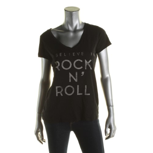 Signorelli Womens Graphic V-Neck Graphic Tee