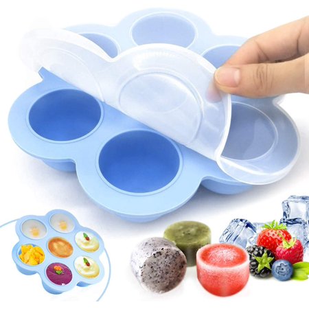 Ice Cream Bucket  Silicone Freezing Puree Baby  Tray & Agrave; Quality Silicone Ice Cream Premium  Extreme Thermal Resistance  Oven and Microwave  BPA