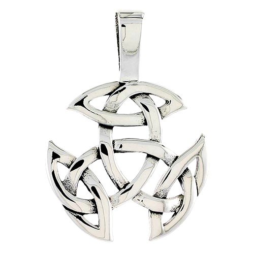 Sterling Silver Celtic Knot Charm, 1/4 Inch