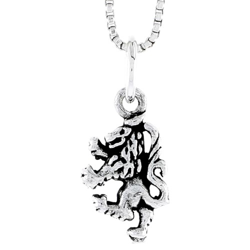 Sterling Silver Griffin Charm, 1/2 Inch Tall