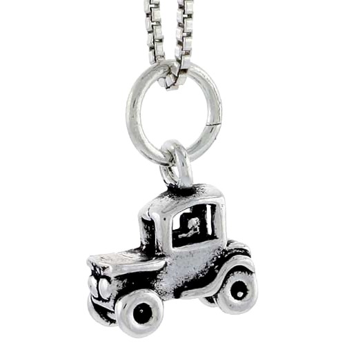 Sterling Silver Vintage 2 Seater Car Charm, 3/8 Inch Tall