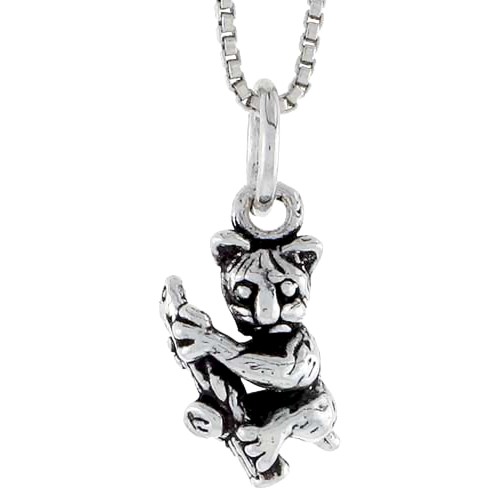 Sterling Silver Tarsier Charm, 1/2 Inch Tall