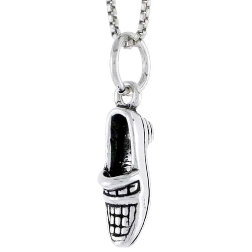 Sterling Silver Shoe Charm, 5/8 Inch Tall