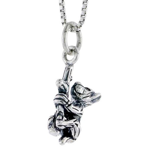 Sterling Silver Tarsier Charm, 1/2 Inch Tall