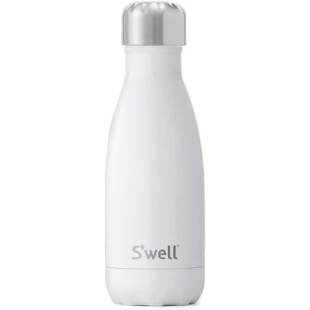 S Well Stainless Steel Water Bottle - 9 Fl Oz - Angel Food - Triple-Layered Vacuum-Insulated Containers Keeps Drinks Cold for 24 Hours and Hot for 12 