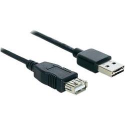 DeLOCK EASY-USB 2.0-a - USB 2.0-a, 3m USB Cable USB a Black