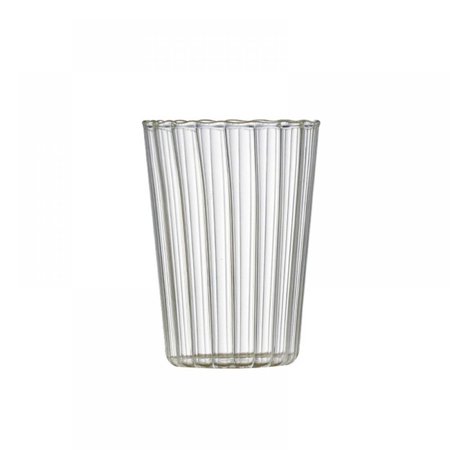 Drinking Glass 8.5 Oz Ripple Glasses for Mixed Drinks  Water  Juice  Beer  Wine