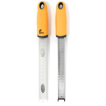 Irene Home & Kitchen Lemon Grapefruit Zester Cheese Nutmeg Chocolate Razor Sharp Stainless Steel Grater Dishwasher Safe