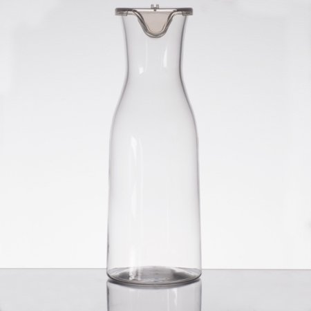 1PACK GET BW-1892-CL 64 Oz. Customizable Polycarbonate Wine / Juice Decanter with Lid
