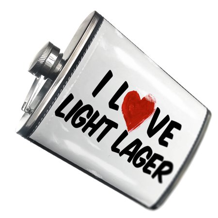 NEONBLOND Flask I Love Light Lager Beer
