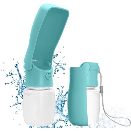 UHUSE Portable Dog Water Bottle  Leak Proof Collapsible Pet Water Bottle for Walking  12 Fl Oz