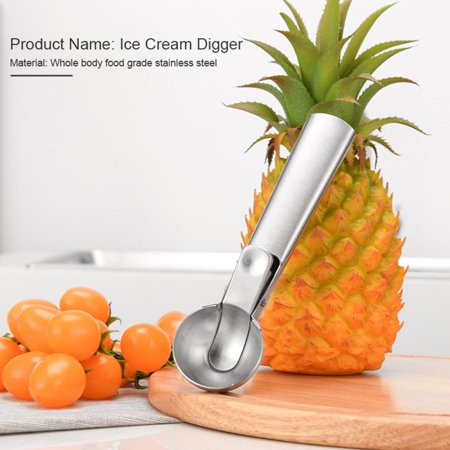 Premium Ice Cream Scoop Stainless Steel Ice Cream Scooper with Easy Trigger  Cookie Spoon with Comfortable and Anti-Freeze Handle  Perfect for Frozen 