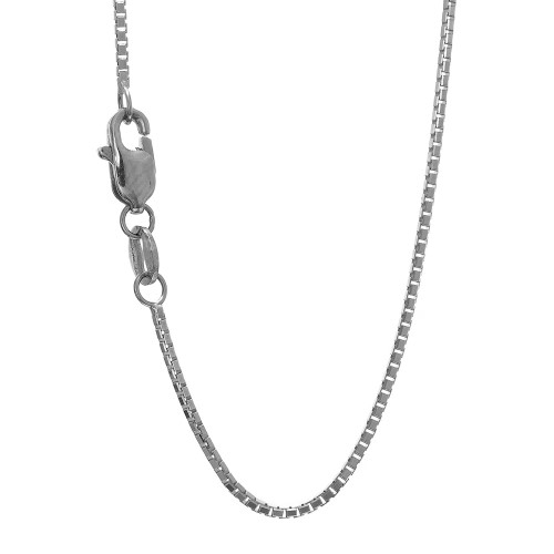 14kt or White Gold 1.0 Mm Shiny Octagon Box Chain with Lobster Clasp 1.0 Mm 16in White Gold in Yellow One Size