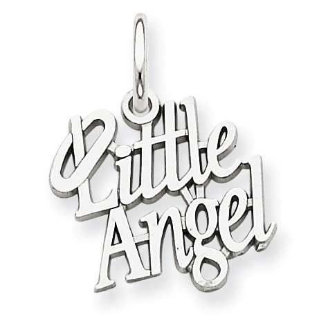Roy Rose Jewelry 14K White Gold Little Angel Charm