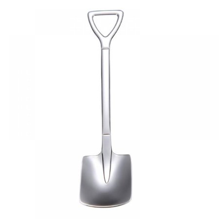 BIG SAVE! Cute Stainless Steel Mini Shovel Ice Cream Chocolate Cake Coffice Tea Stirring Spoons for Dessert Fruit Gelato Sugar Peanut Butter Small Gif