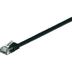 Wentronic Goobay - Patch-Kabel - RJ-45 (M) Bis RJ-45 (M) - 5 M - UTP - CAT 6 - Geformt, Flach - Schwarz (95387)