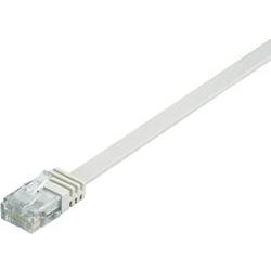 Wentronic Goobay - Netzwerkkabel - RJ-45 (M) - RJ-45 (M) - 0.5 M - UTP - CAT 6 - Flachkabel - Weiß (95150)